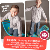 Planche d'équilibre à ventouse - Teeter Rocker - Bleu