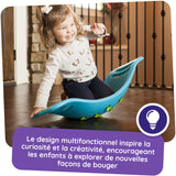 Planche d'équilibre à ventouse - Teeter Rocker - Bleu