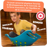 Planche d'équilibre à ventouse - Teeter Rocker - Bleu